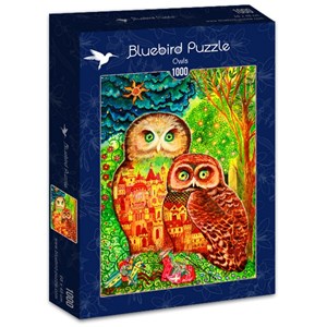 Bluebird Puzzle (70414) - Oxana Zaika: "Owls" - 1000 pezzi