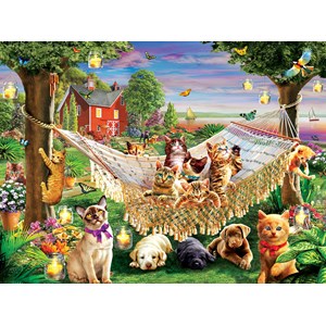 SunsOut (51830) - "Kittens Puppies and Butterflies" - 500 pezzi