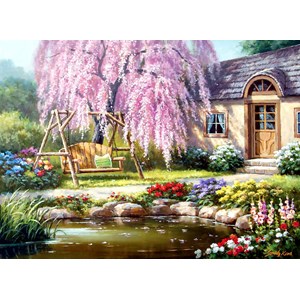 Anatolian (1089) - Sung Kim: "Cherry Blossom Cottage" - 1000 pezzi