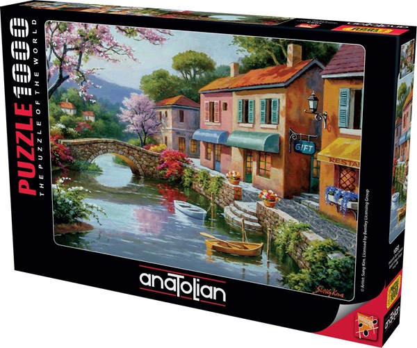 Anatolian (1053) - Sung Kim: "Quaint Village Shops" - 1000 pezzi