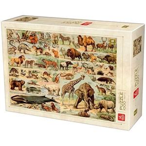 Deico (76793) - "Encyclopedia Wild Animals" - 1000 pezzi
