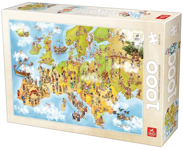 Deico (76120) - "Map of Europe" - 1000 pezzi