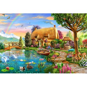Bluebird Puzzle (70254) - Adrian Chesterman: "Lakeside Cottage" - 6000 pezzi