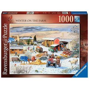 Ravensburger (16478) - "Winter on the Farm" - 1000 pezzi