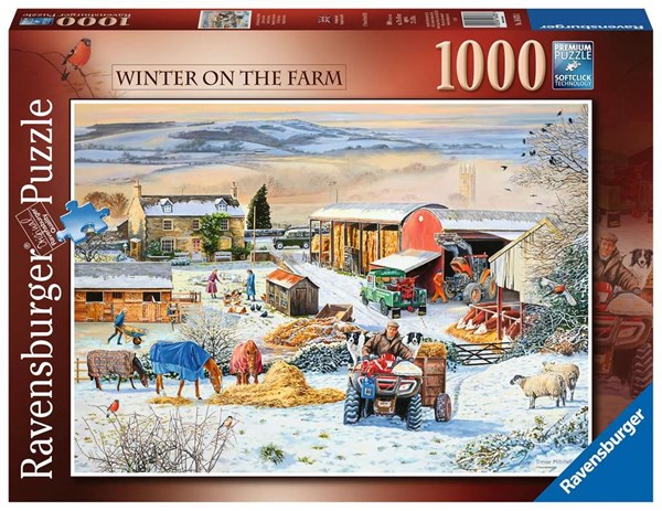 Ravensburger (16478) - "Winter on the Farm" - 1000 pezzi