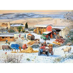 Ravensburger (16478) - "Winter on the Farm" - 1000 pezzi