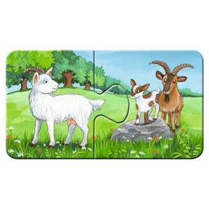 Ravensburger (05072) - "Animal Families on the Farm" - 2 pezzi