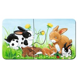 Ravensburger (05072) - "Animal Families on the Farm" - 2 pezzi