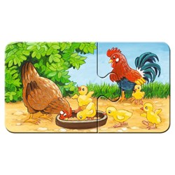 Ravensburger (05072) - "Animal Families on the Farm" - 2 pezzi