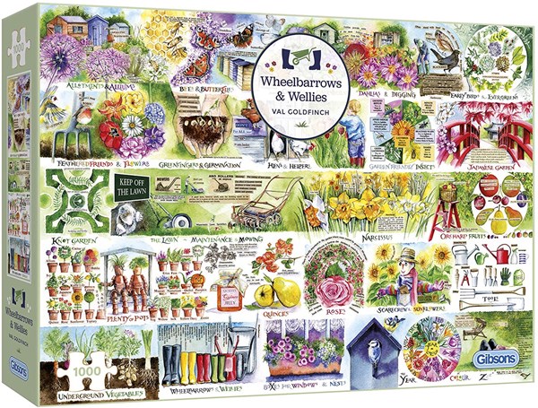 Gibsons (G7106) - Val Goldfinch: "Wheelbarrows & Wellies" - 1000 pezzi