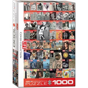 Eurographics (6000-0819) - "Vintage Cover Collage - LIFE Magazine" - 1000 pezzi