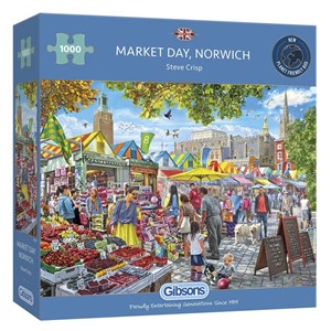 Gibsons (G6297) - Steve Crisp: "Market Day Norwich" - 1000 pezzi