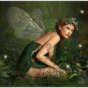Grafika (00792) - "Nymph in the Forest" - 1500 pezzi