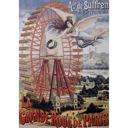 Grafika (00622) - "Affiche Publicitaire pour la Grande Roue de Paris, 1910" - 1000 pezzi