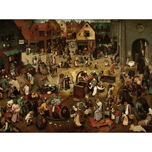 Grafika (00700) - Pieter Brueghel the Elder: "The Fight Between Carnival and Lent, 1559" - 2000 pezzi