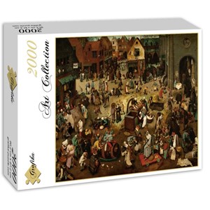 Grafika (00700) - Pieter Brueghel the Elder: "The Fight Between Carnival and Lent, 1559" - 2000 pezzi