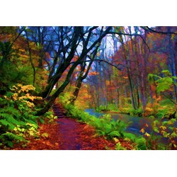 Grafika (01664) - "Stylized Autumn Forest" - 1000 pezzi