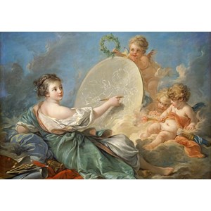 Grafika (01794) - François Boucher: "Allegory of Painting, 1765" - 1000 pezzi