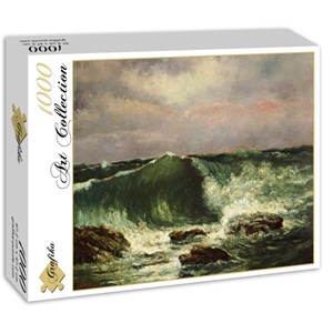 Grafika (01157) - Gustave Courbet: "Waves, 1870" - 1000 pezzi