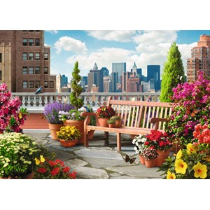 Ravensburger (14868) - Alan Giana: "Rooftop Garden" - 500 pezzi