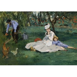 Grafika (01132) - Edouard Manet: "The Monet Family in Their Garden at Argenteuil, 1874" - 1000 pezzi