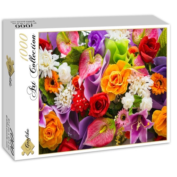 Grafika (01134) - "Artificial Bunch of Flowers" - 1000 pezzi