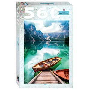Step Puzzle (78108) - "Lake Prags in South Tyrol, Italy" - 560 pezzi