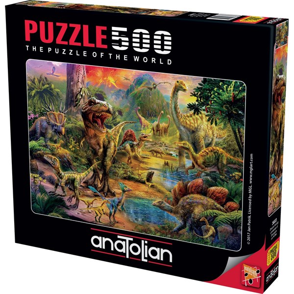 Anatolian (3603) - Jan Patrik Krasny: "Landscape of Dinosaurs" - 500 pezzi