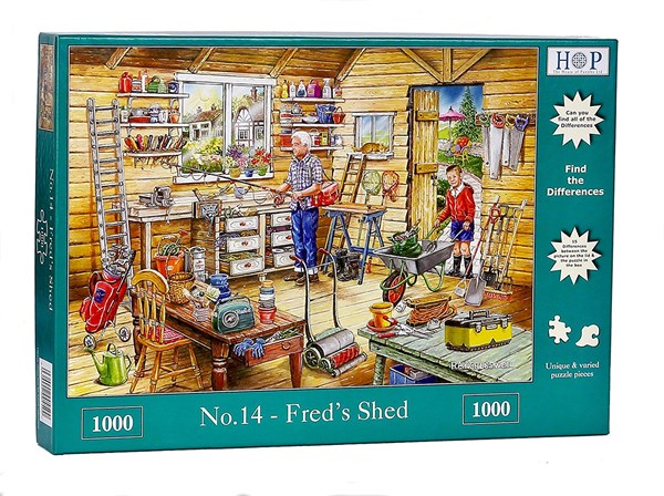 The House of Puzzles (4500) - "Find the Differences No.14, Fred's Shed" - 1000 pezzi