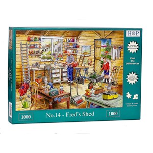The House of Puzzles (4500) - "Find the Differences No.14, Fred's Shed" - 1000 pezzi