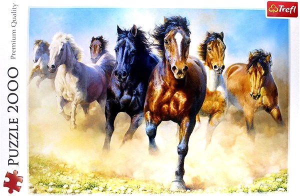 Trefl (27098) - "Galloping Herd of Horses" - 2000 pezzi