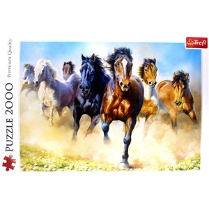 Trefl (27098) - "Galloping Herd of Horses" - 2000 pezzi