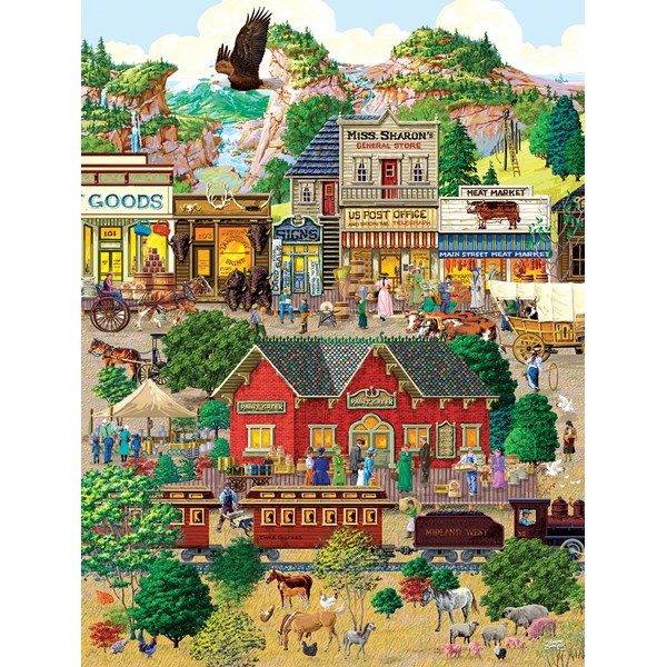 SunsOut (38936) - "Western Town" - 500 pezzi
