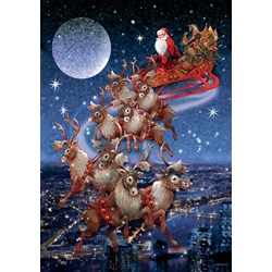 Piatnik (5497) - "Santa's Flying Sleigh" - 1000 pezzi