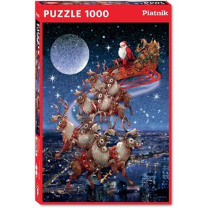 Piatnik (5497) - "Santa's Flying Sleigh" - 1000 pezzi