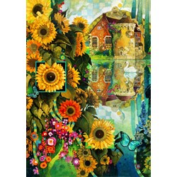 Bluebird Puzzle (70205) - David Galchutt: "A Lively View in Kent" - 1000 pezzi