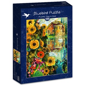 Bluebird Puzzle (70205) - David Galchutt: "A Lively View in Kent" - 1000 pezzi