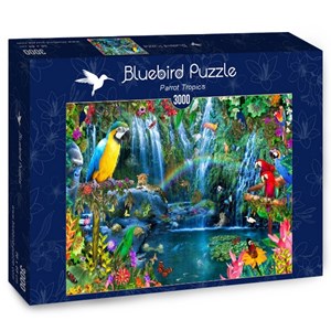 Bluebird Puzzle (70030) - Alixandra Mullins: "Parrot Tropics" - 3000 pezzi