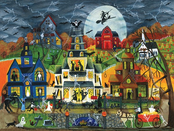 SunsOut (54758) - Cheryl Bartley: "Spooky Street" - 300 pezzi