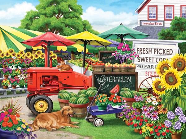 SunsOut (63016) - Nancy Wernersbach: "Farm Stand Bounty" - 300 pezzi