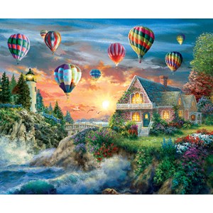 SunsOut (19285) - Nicky Boehme: "Balloons Over Sunset" - 1000 pezzi