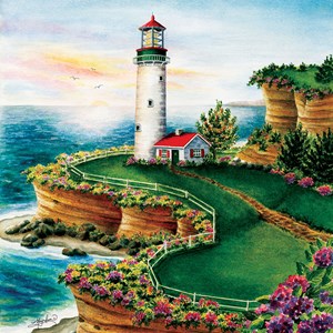 SunsOut (45622) - "Lighthouse Sunset" - 500 pezzi