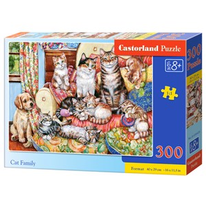 Castorland (B-030439) - "Cat Family" - 300 pezzi