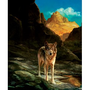 SunsOut (43031) - Julie Bell: "Lone Wolf" - 1000 pezzi