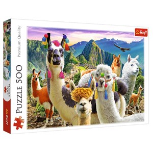 Trefl (37383) - "Lamas in the Mountains" - 500 pezzi