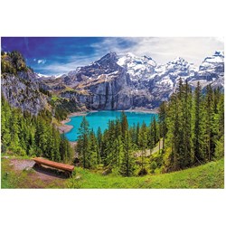 Trefl (26166) - "Lake Oeschinen, Alps, Switzerland" - 1500 pezzi