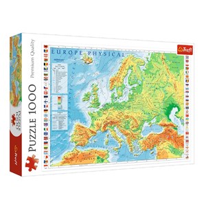 Trefl (10605) - "Europe Physical Map" - 1000 pezzi