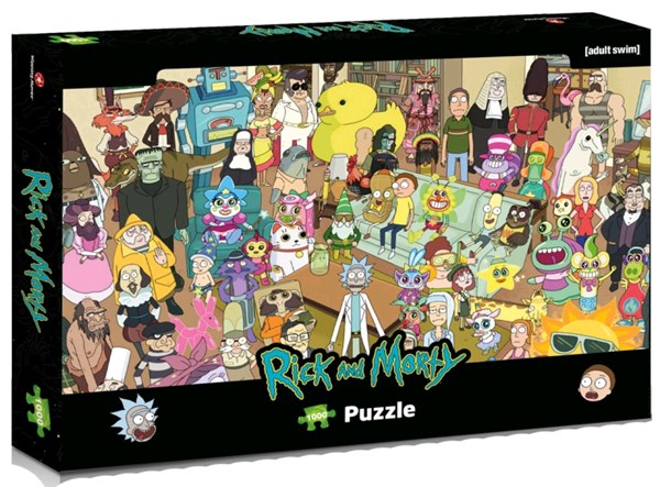 Winning Moves Games (39703) - "Rick and Morty" - 1000 pezzi