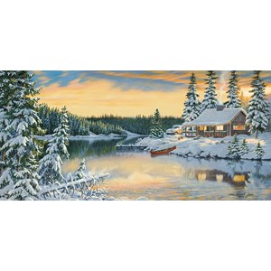 SunsOut (51546) - Persis Clayton Weirs: "Cabin on the River" - 1000 pezzi