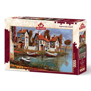 Art Puzzle (4232) - "Case a Cerchio, Italy" - 1000 pezzi